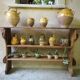 Antique solid wood wall shelf