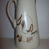 Ceramic pitcher with hand-painted decoration