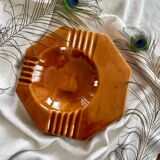 Large vintage modernist ceramic ashtray