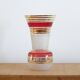 Large blown and enameled glass vase from the 1960s