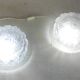Ceiling light, moulded glass wall sconce - 1960s-70s