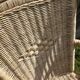Rattan armchair duo