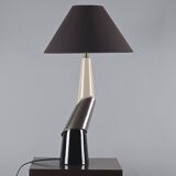 1980s Postmodern Ceramic Table Lamp by François Chatain.