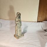 Painted terracotta holy virgin statue