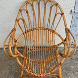 Pair of vintage shell armchairs 1950