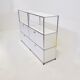 Meuble USM Haller blanc - Highboard avec 4 portes à trappe