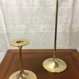 Scandinavian design candlestick duo - 1960s