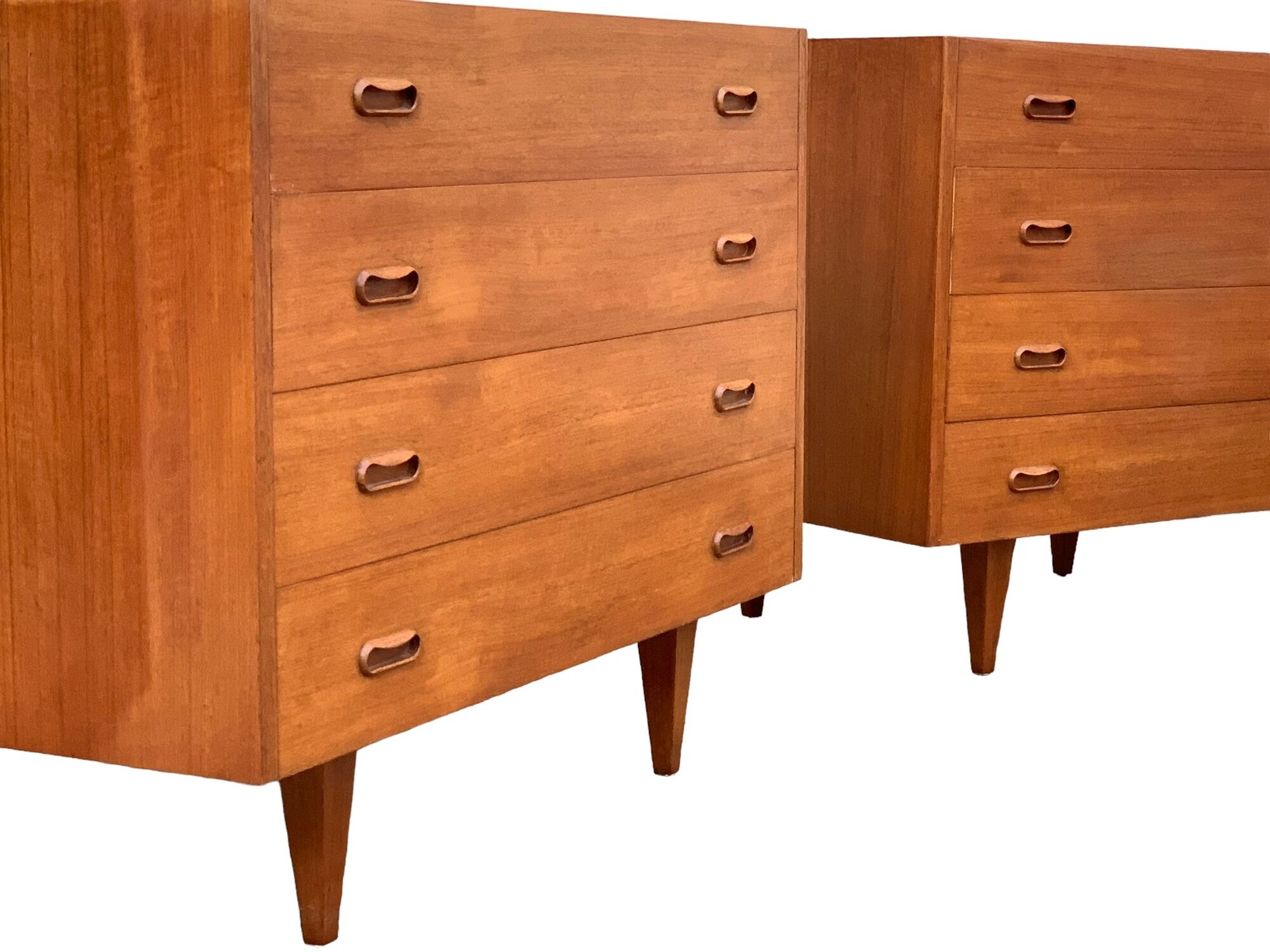 Pair of Scandinavian teak chests of drawers 1960