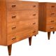 Pair of Scandinavian teak chests of drawers 1960