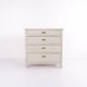 Commode antique avec 4 tiroirs – peinte en gris – vers 1890