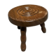 Tabouret en bois vintage