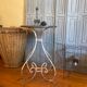 Art nouveau side table 1890 with hand-forged faux marble