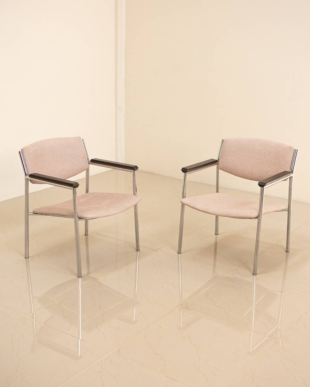 Pair of "Fishing" armchairs by Gijs van der Sluis 60's