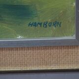 Axel Hamborn (1892-1971) Swedish modern landscape, 1960s, oil on canvas, framed