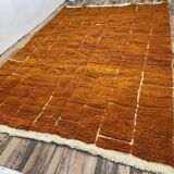 Traditional handmade wool Berber rug size 150x250 cm