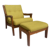 Gustav Thams armchair + hocker for A/S Vejen Denmark 1960s