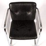 Hans Könecke Armchair for Tecta in Plexiglas, Chrom & Leather