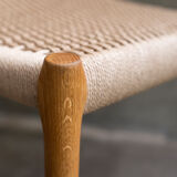 Set of 4 oak chairs by Niels Otto Moller