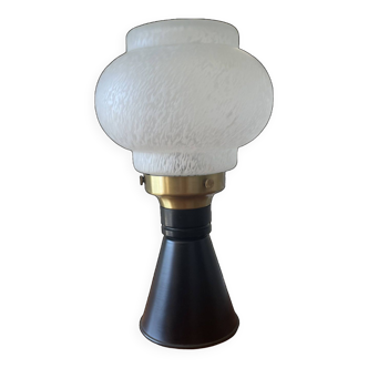 Lampe verre champignon style Murano
