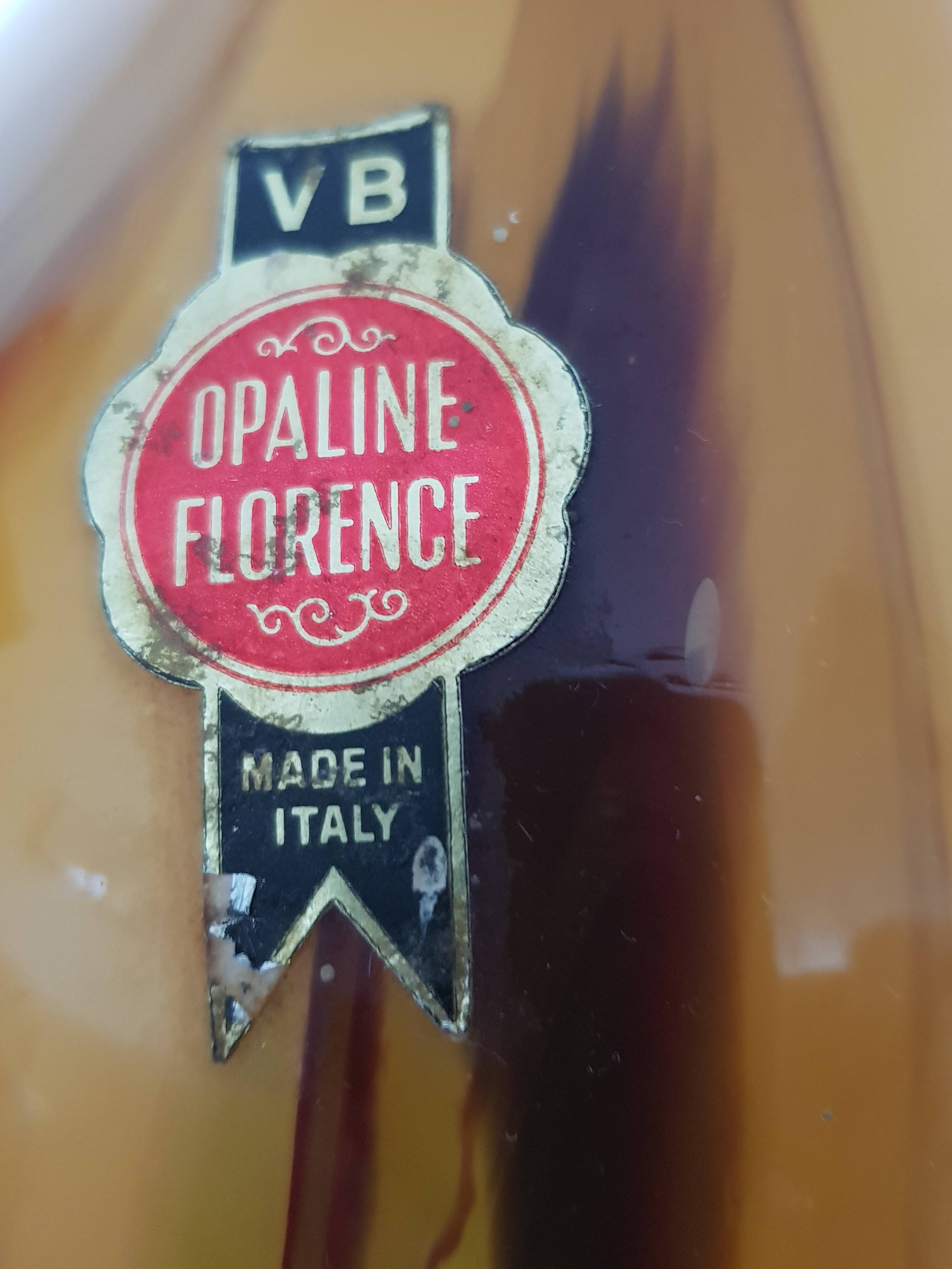 Vintage VB Opaline Florence vase H 35 cm