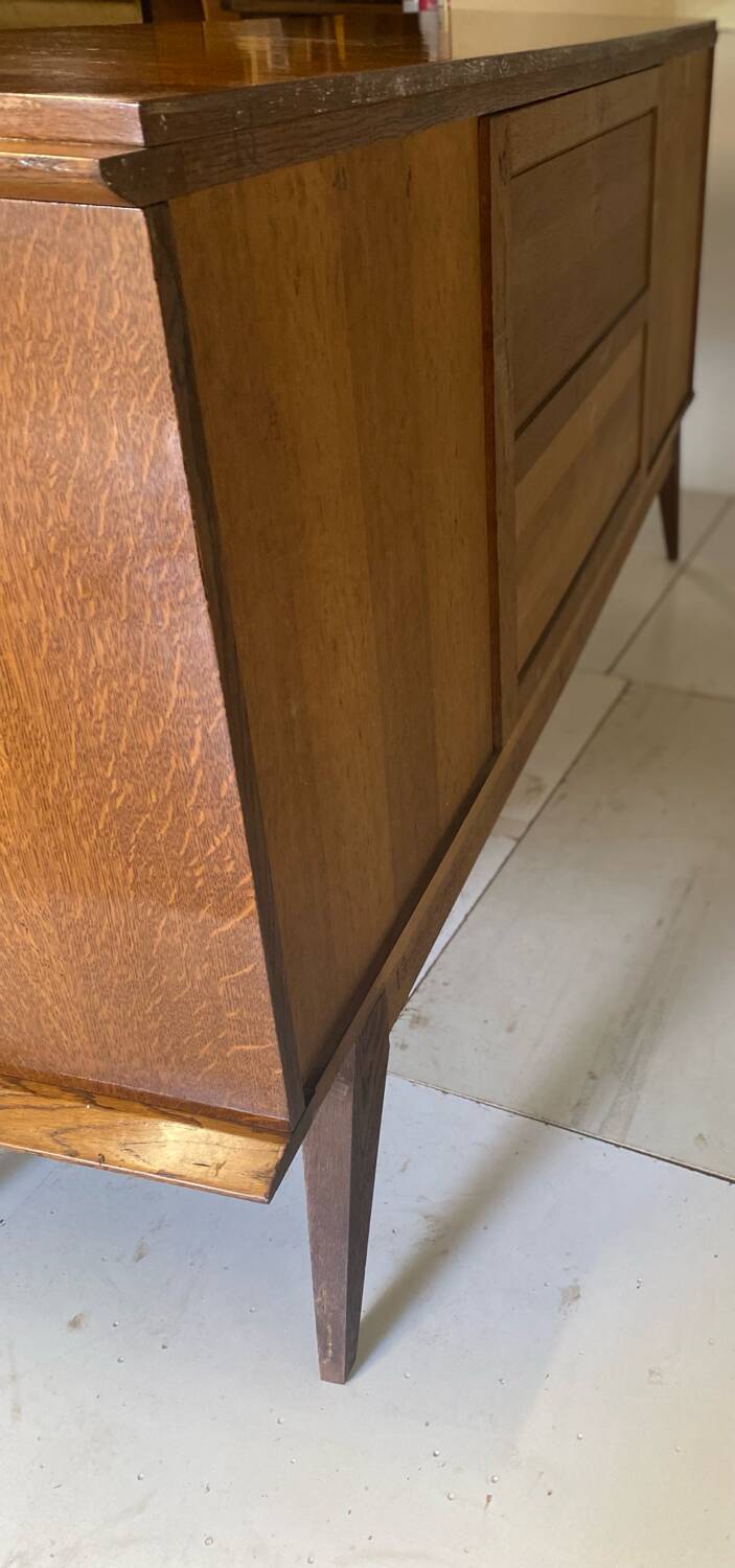 Oak sideboard with compass legs