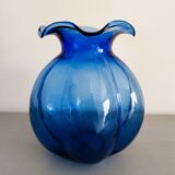Cobalt blue glass vase