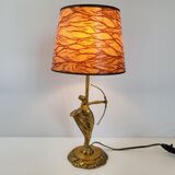 Art Deco lamp by P. Lucas in bronze