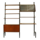 Teak modular wall system by Louis van Teeffelen for WéBé, 1950s