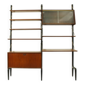 Teak modular wall system by Louis van Teeffelen for WéBé, 1950s