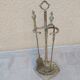 Bronze fireplace servant
