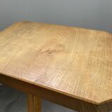 Set of 3 oak tripod stools