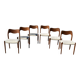 Lot of 6 teak chairs by Niels Otto Møller model 71.