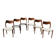 Lot of 6 teak chairs by Niels Otto Møller model 71.