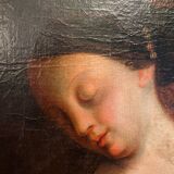 Portrait ancien de jeune fille
