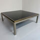 Large Flaminia coffee table designed by Willy Rizzo from the 1970s, metal and stone.