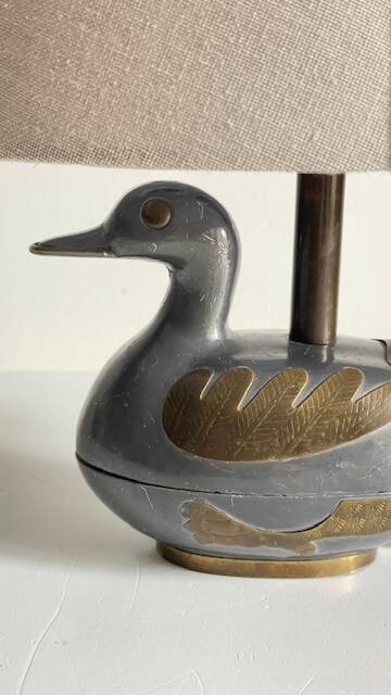 Vintage duck lamp