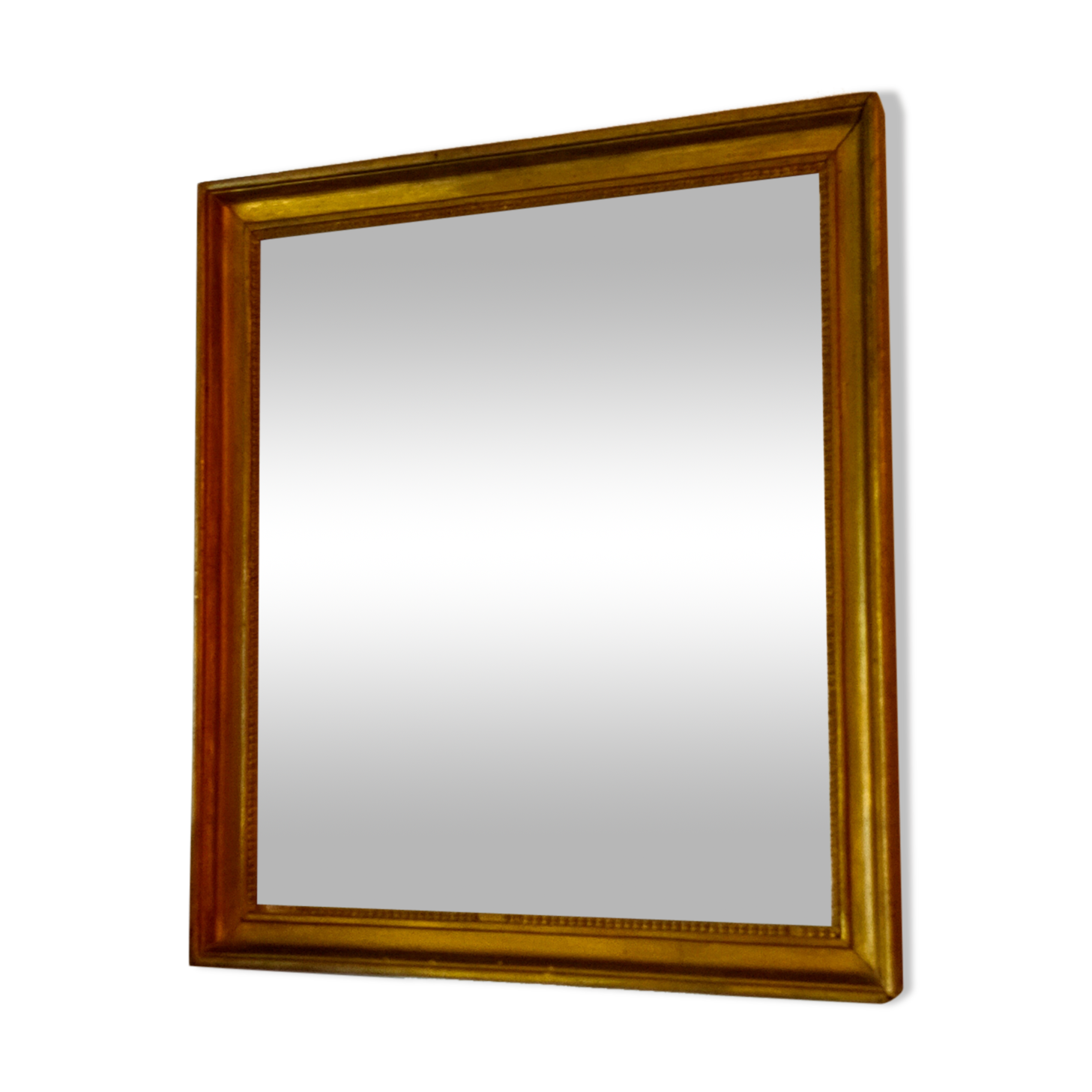 Rustic golden mirror