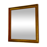 Rustic golden mirror