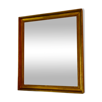 Rustic golden mirror