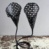 Perforated metal tealight candle holder