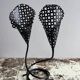 Perforated metal tealight candle holder