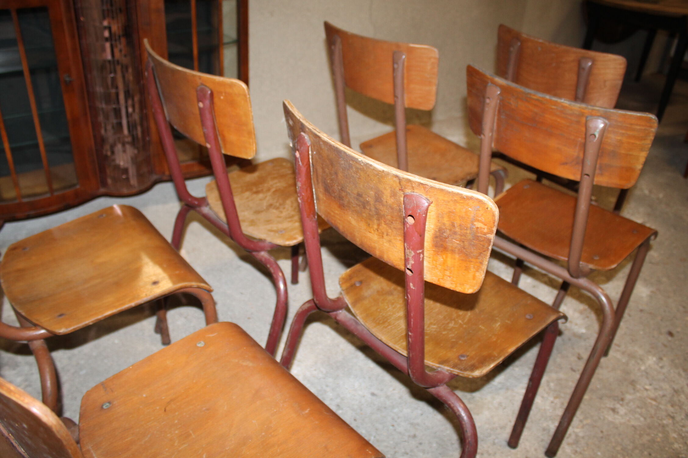 Set of 7 chairs Mullca