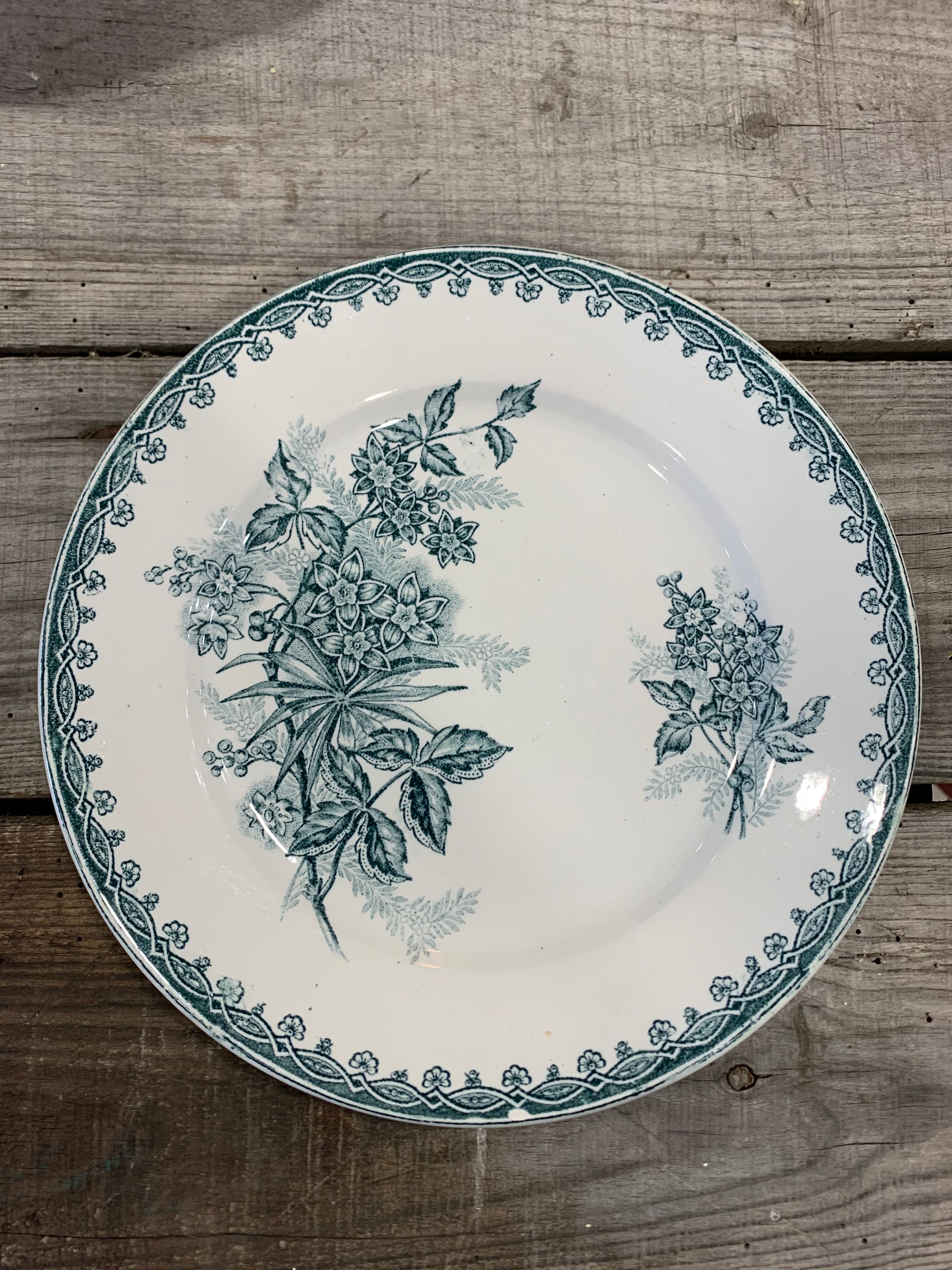6 vintage plates