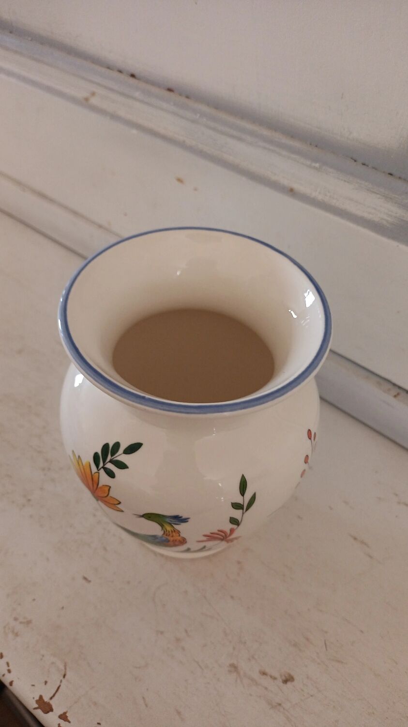 Vase Birds of Paradise Gien France