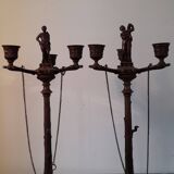 Napoleon III bronze candelabra