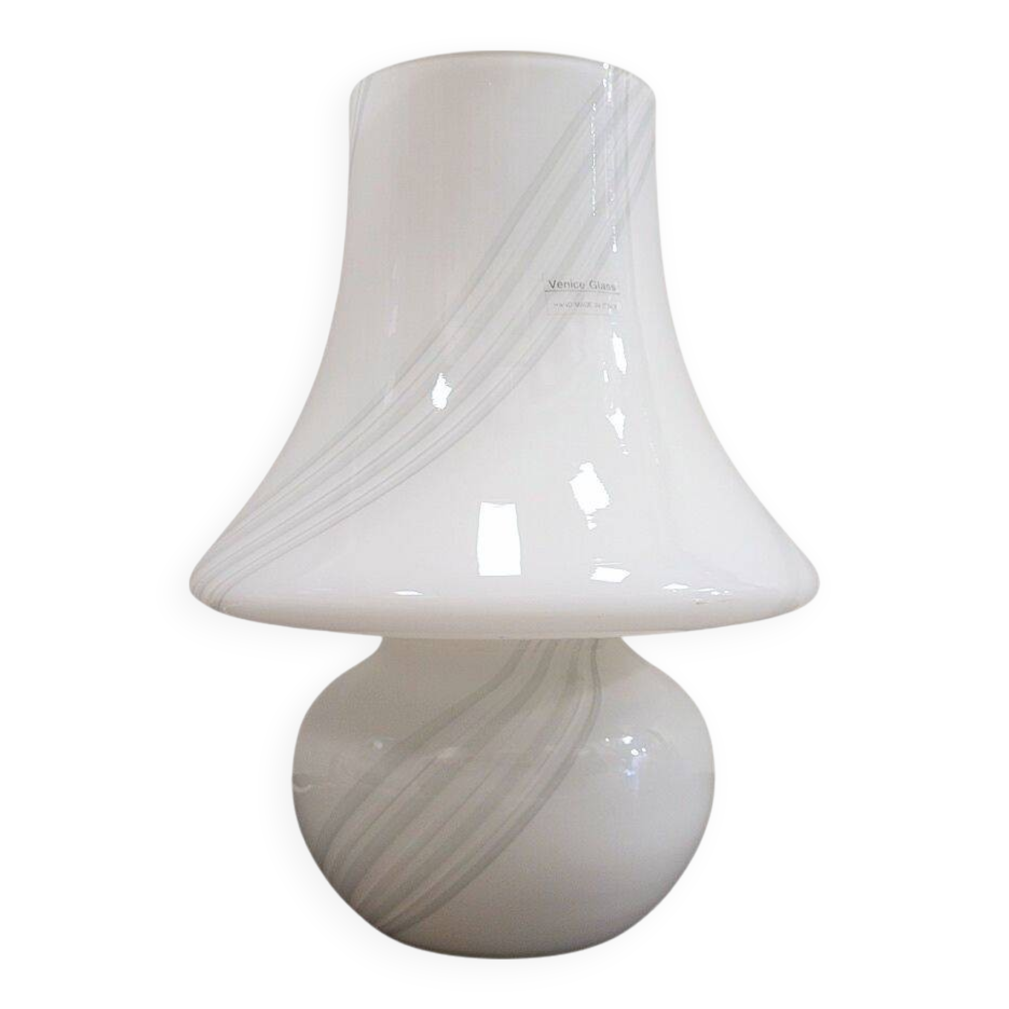 “Mushroom” mesa lamp, murano crystal, Mid-century, 70’s – Italia