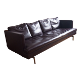 Leather sofa Stricto Sensu design Didier Gomez Cinna