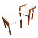 Vintage armchair with footstool, 1960s