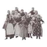 Marseille young girls Adolphe TERRIS 1820-1899 Albumen print circa 1865