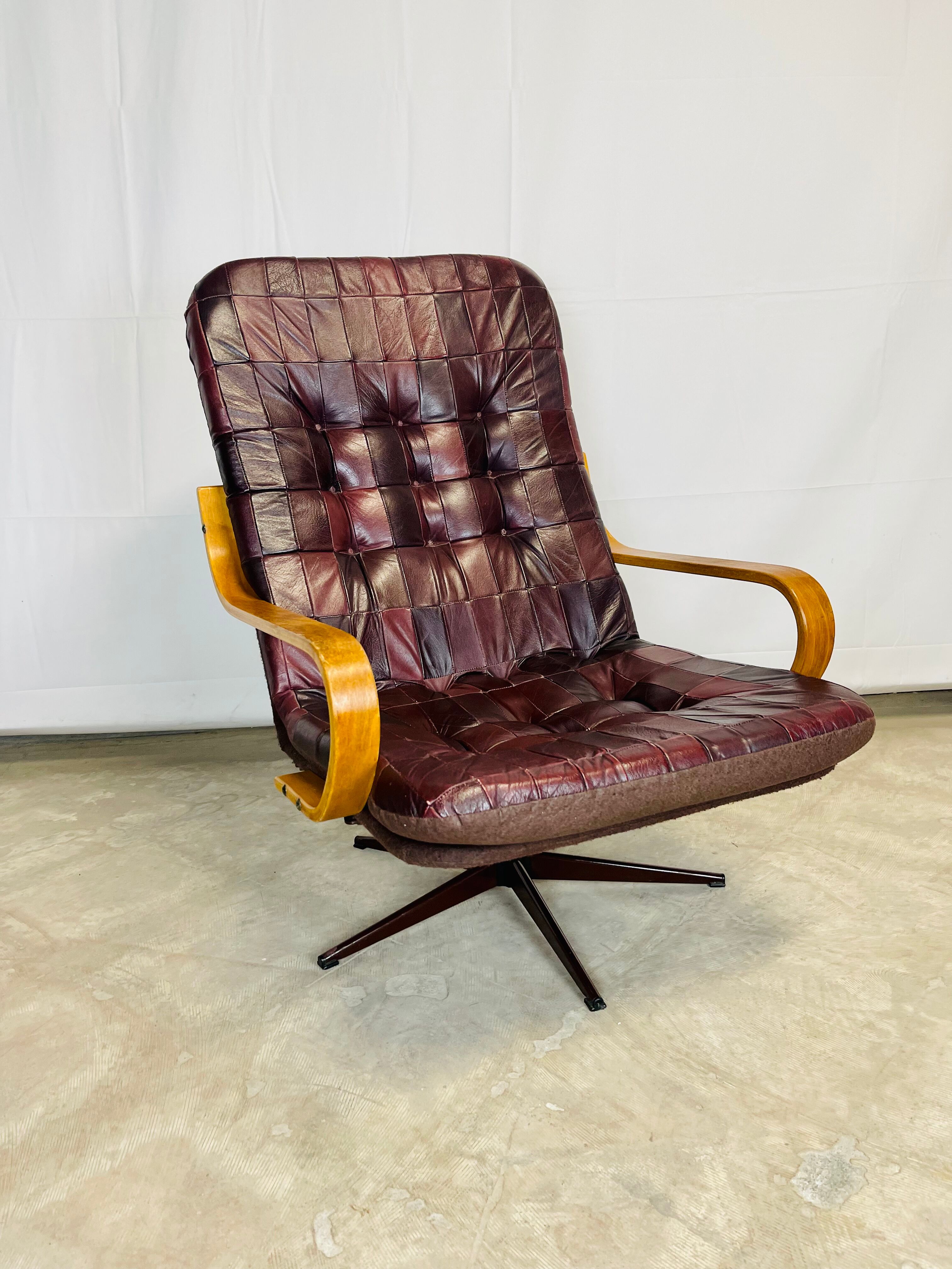 Vintage leather armchair